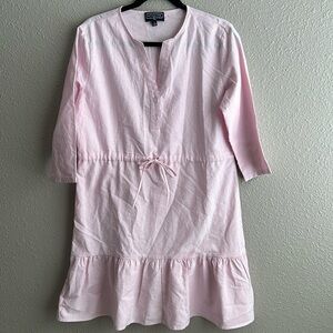 Duffield Lane striped 3/4‎ sleeve 100% cotton dress